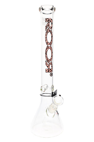 ROOR 18" 5 mm Beaker Bong with Ice Pinch – Glass-on-Glass Heavyweight