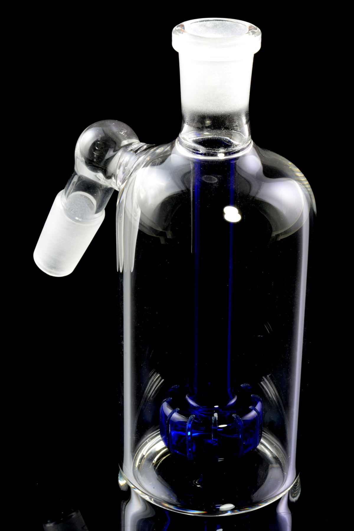 Glass 14.5 mm Male-to-Female 45° Ash Catcher with Showerhead Perc