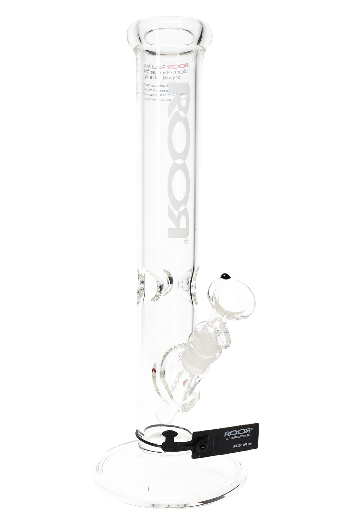 ROOR 14″ 50 mm Straight Tube Bong – Ice Pinch – 5 mm Thick