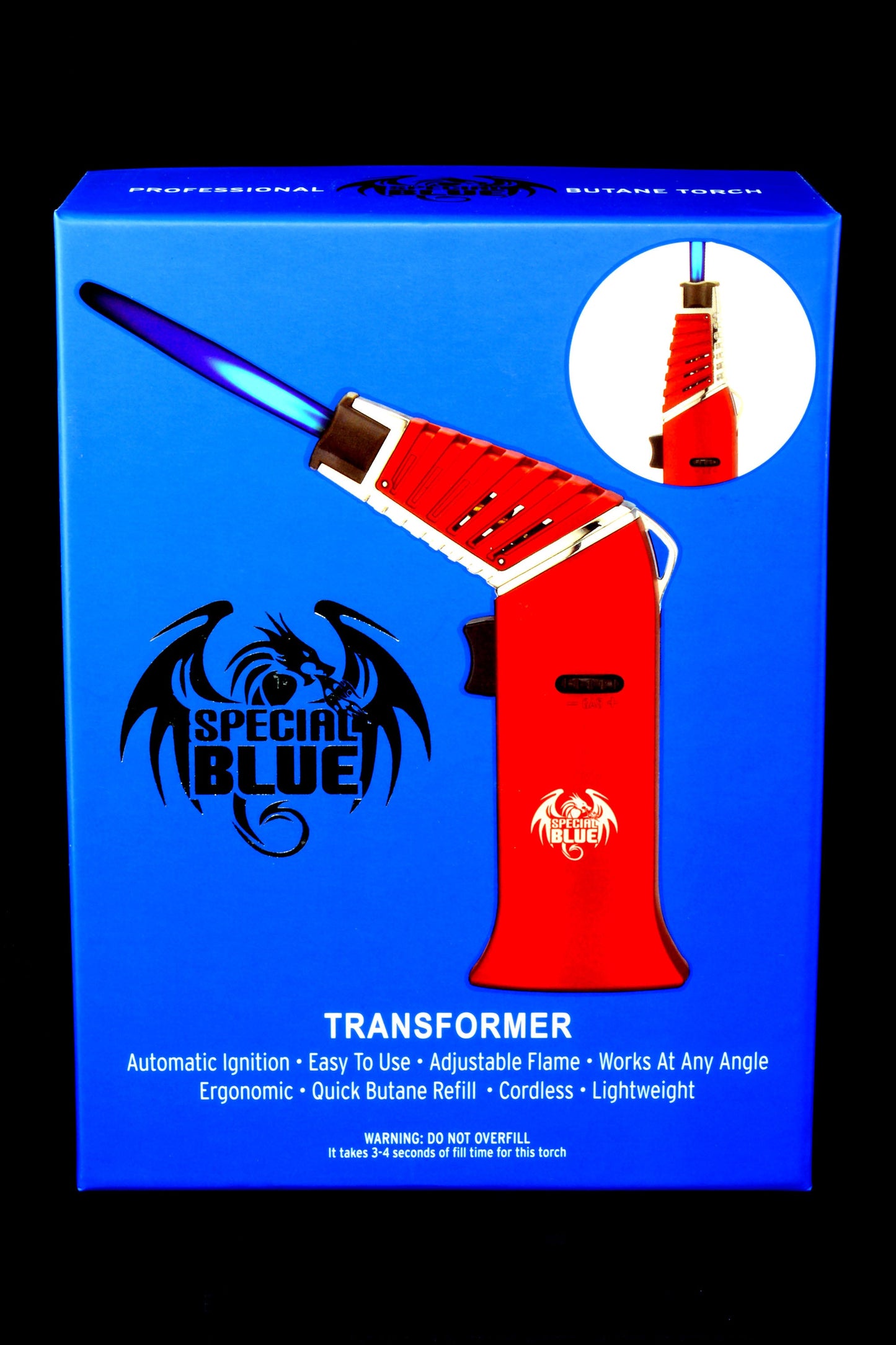 Special Blue Transformer Torch Lighter