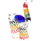 Rasta Double Chamber Sherlock Glass Bubbler “Irie Twin” – 7.5″