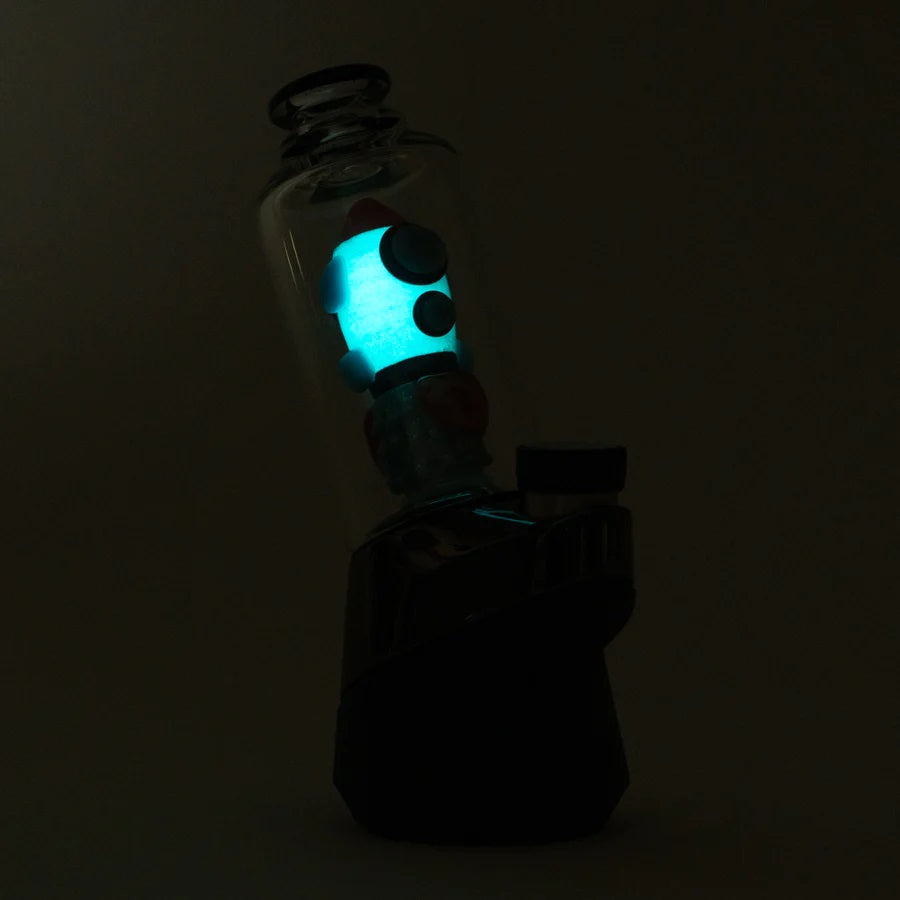 Empire Glassworks “Glow Rocket Ship” Peak Attachment – 4½″ – US-Made