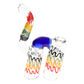 Rasta Double Chamber Sherlock Glass Bubbler “Irie Twin” – 7.5″