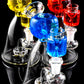 Fluid-Filled Glass Beaker Bong “Little Alien” – Freezable – Showerhead Perc – 6″