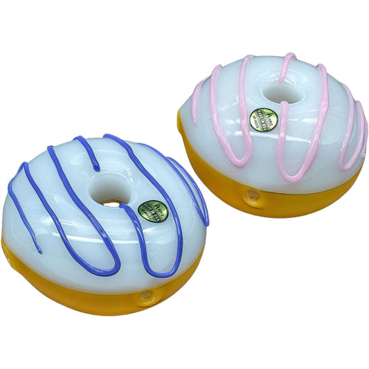 "Frosted Donut" Glass Pipe