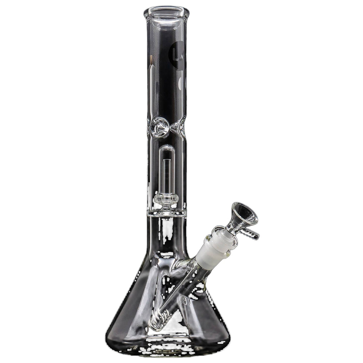 "Champ" Single or Double Showerhead Perc Beaker Bong