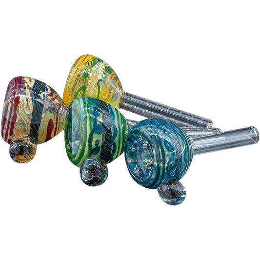 Painted Warrior Pull-Stem Slide Bowl