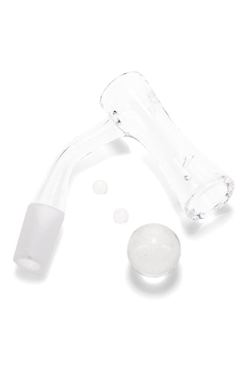 GRAV Hourglass Quartz Banger Set – Marble Cap & Pearls