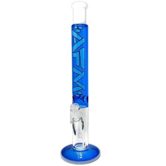 18" Lightbeam Ink Blue Straight Tube Bong