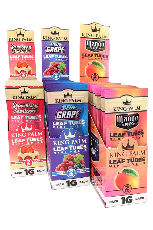 King Palm Flavored Mini Rolls – 2/Pack – 1 g Each – 20-Count Display