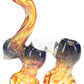 Fumed Frit Double-Chamber Sherlock Bubbler “Camel Curl” – 7″ – Assorted Colors