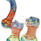 Color-Changing Double-Chamber Sherlock Bubbler “Twin Stripe” – 7½″ – Assorted Colors