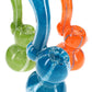 Frit Striped Sherlock Bubbler “Pocket Sleuth” – 5″ – Assorted Colors