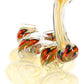 8″ Quad-Chamber Sherlock Glass Bubbler – Rasta Fumed