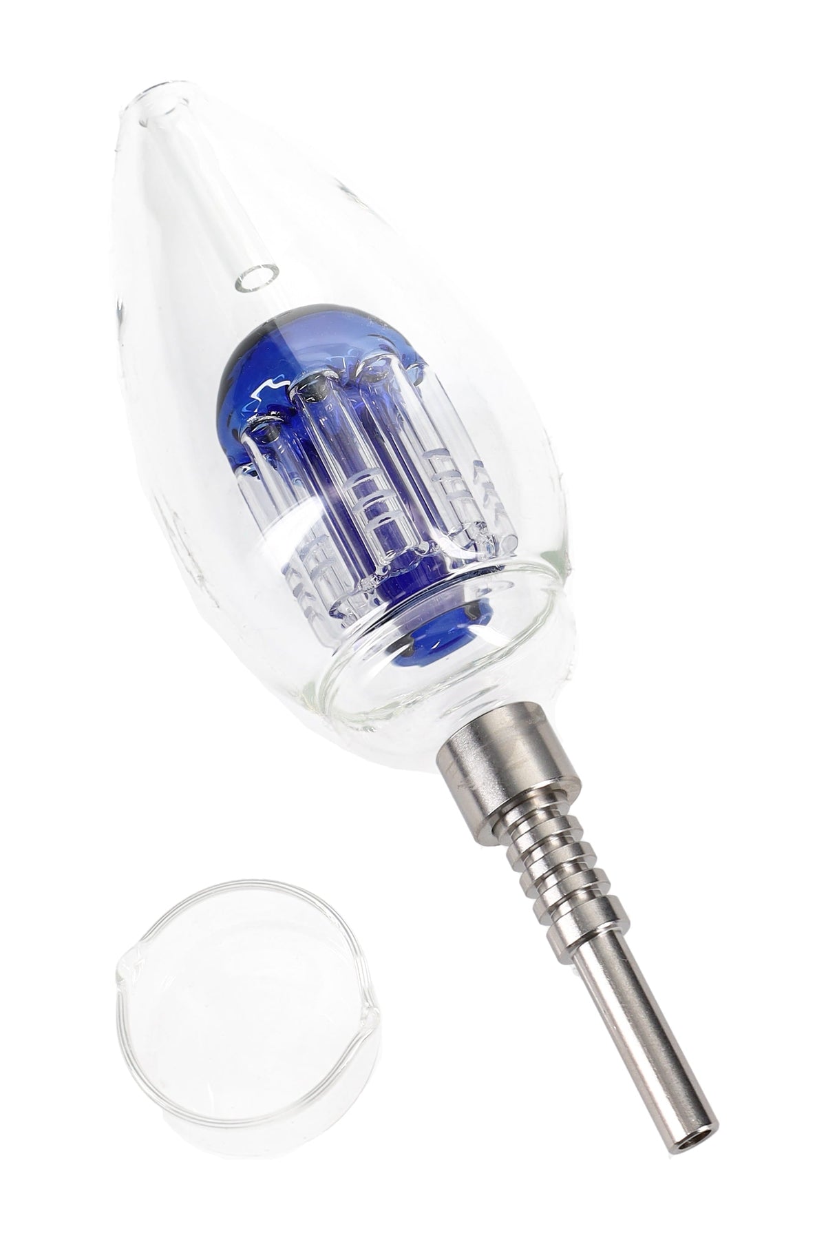 Glass Light Bulb Dab Straw “Filament Flow” – Tree Perc – 8″