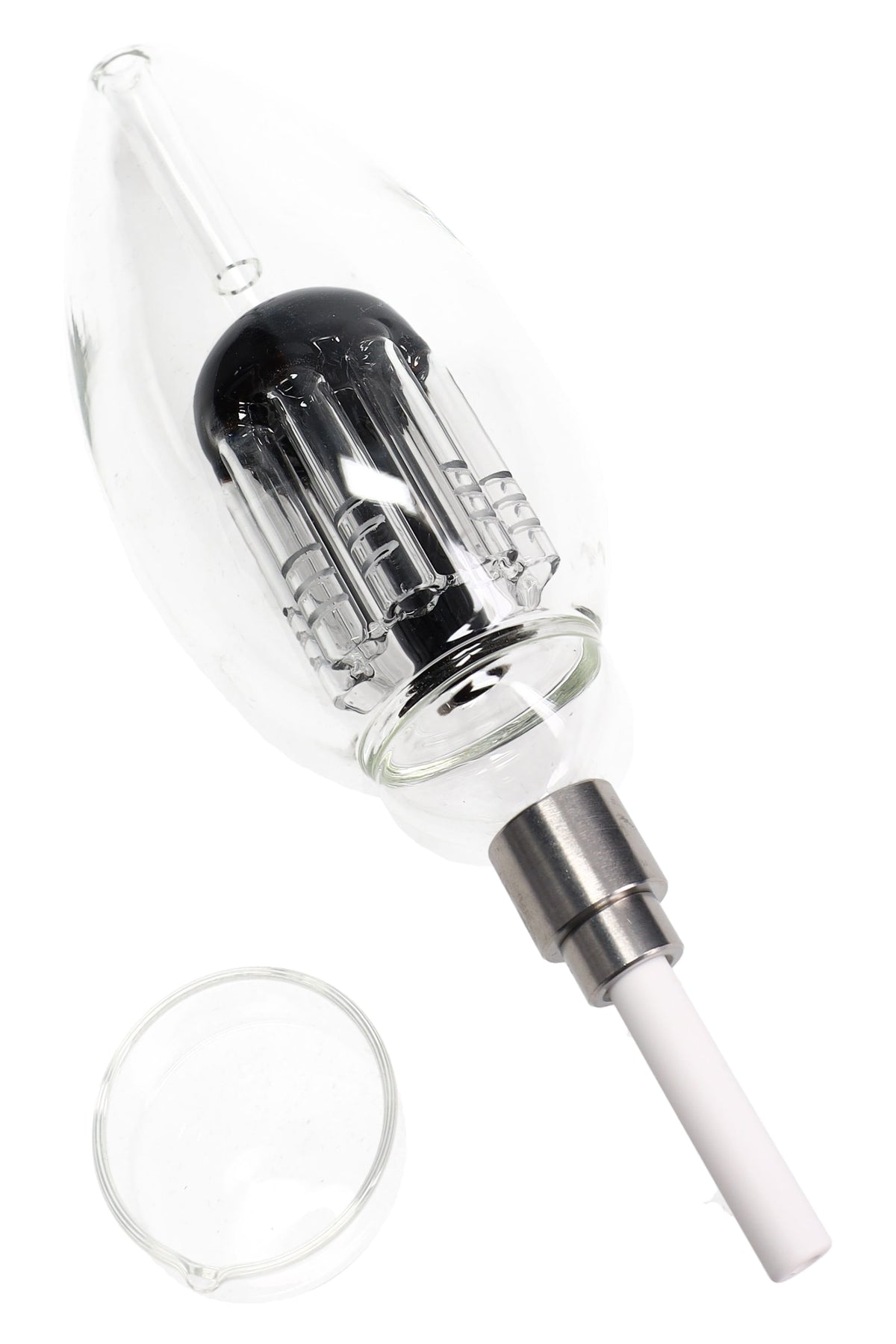 Glass Light Bulb Dab Straw Kit “Glow Core” – Tree Perc – 8″