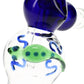 Clear Lizard Glass Hammer Bubbler “Reptile Ripple” – 7″ – Assorted Colors