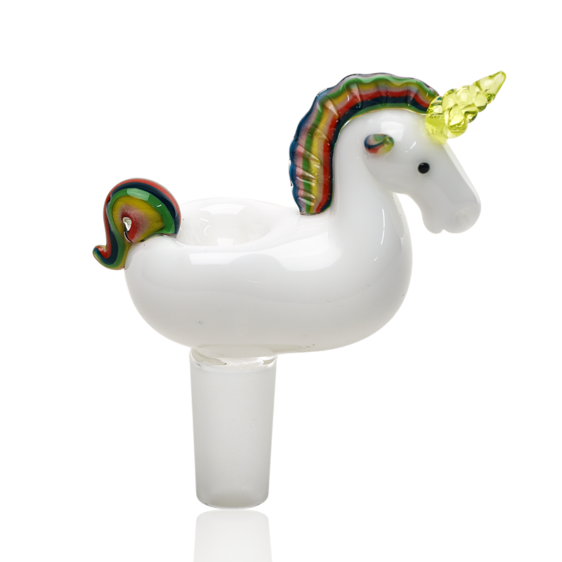 Empire Glassworks “Unicorn” Glass Bowl – UV Reactive – 14.5 mm Male – US-Made