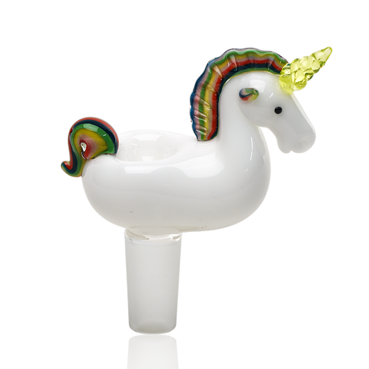 Empire Glassworks “Unicorn” Glass Bowl – UV Reactive – 14.5 mm Male – US-Made