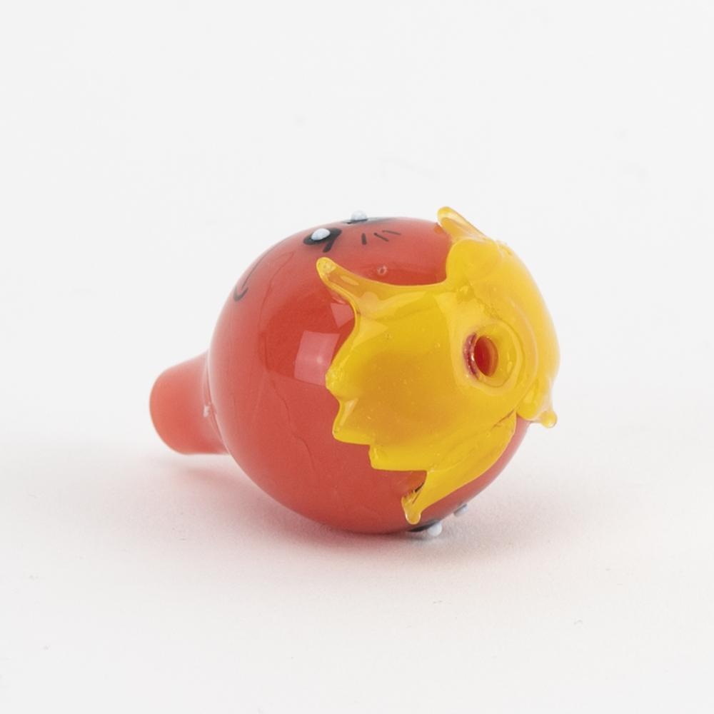 Empire Glassworks “Red Twins” Bubble Cap – US-Made