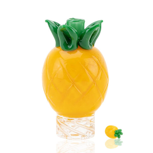 Glass Pineapple Spinner Cap “Tiki Twister” – US-Made