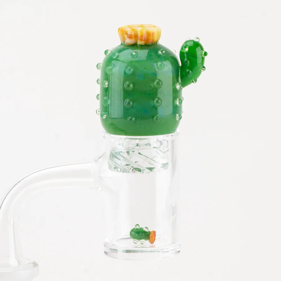 Empire Glassworks Cactus Spinner Cap + Cactus Banger Bead – 2″ – US-Made