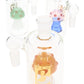 6B Glass 14.5 mm Male to Female Mushroom Ash Catcher – 4.5″ – Assorted
