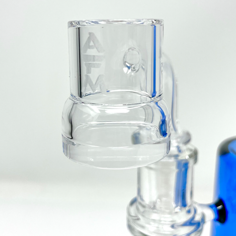 AFM Wide Thick Bottom Quartz Dab Banger, 3 mm Thick, 25 mm Bucket