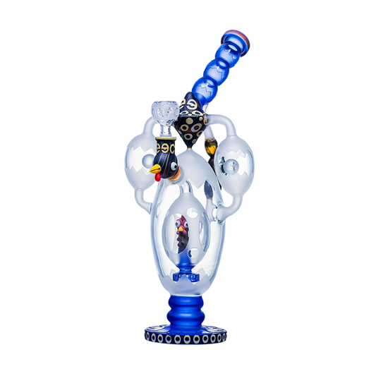 Cheech Glass 14.5" Rooster in a Egg