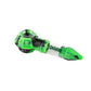 Ooze Bowser Silicone Pipe / Loose / Black & Green