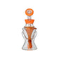 Calibear Hourglass Double Layer Recycler W/ Gilded Tubes Encased W/ Marble