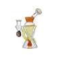 Calibear Hourglass Double Layer Recycler W/ Gilded Tubes Encased W/ Marble