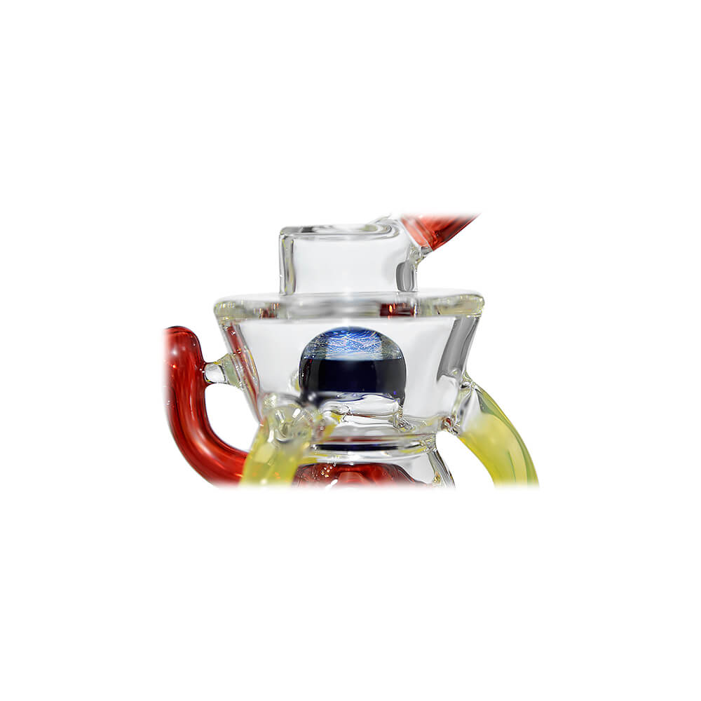 Calibear Colorflow Fab Recycler Dab Rig W/ Opal