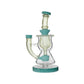 Calibear Curvy Torus Incycler Dab Rig | 8" Borosilicate Glass Rig with Torus Chamber
