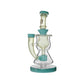 Calibear Curvy Torus Incycler Dab Rig | 8" Borosilicate Glass Rig with Torus Chamber