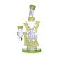 Calibear Premium EXO 8" Recycler w/ Encased Opal & Seed of Life Perc