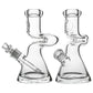 Calibear 9mm Zong Bong Beaker Glass Water Pipe | Heavy Duty Z-Curve Bong