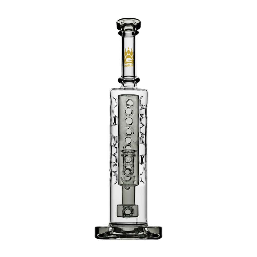 Calibear Flower Straight Fab-V2 Water Pipe | Flower of Life Perc Bong