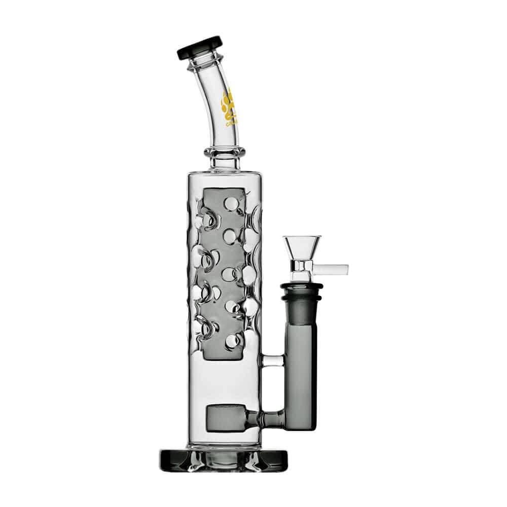Calibear Flower Straight Fab-V2 Water Pipe | Flower of Life Perc Bong