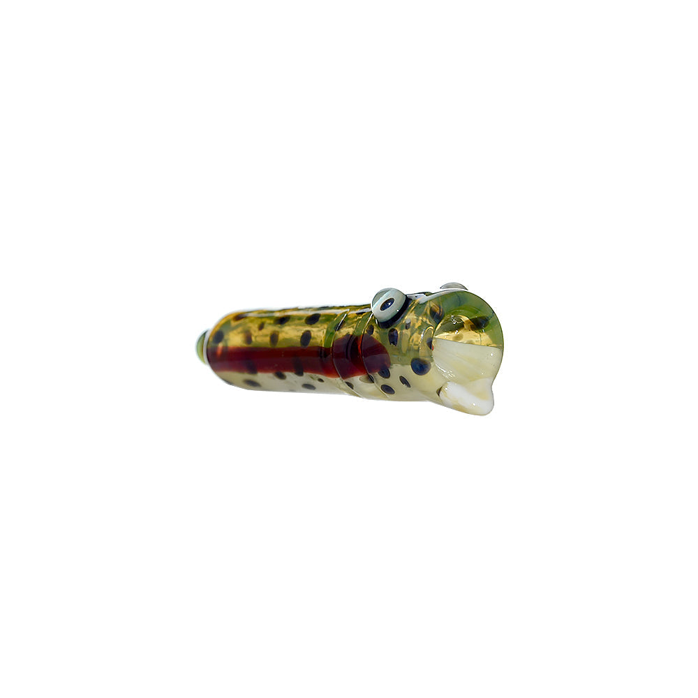 Calibear Trout Camo Chillum Glass Pipe