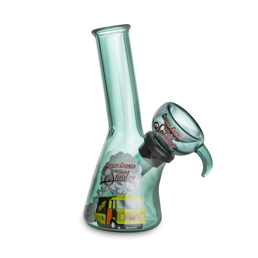 Famous Brandz Cheech & Chong Mini Water Pipe - 4" - Teal
