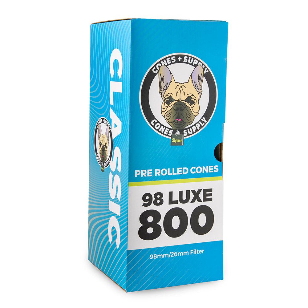 Cones + Supply 98mm Luxe Classic White Cones – 800ct Bulk