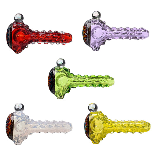 Wigwag Hand Pipe W/ Opal Inlay