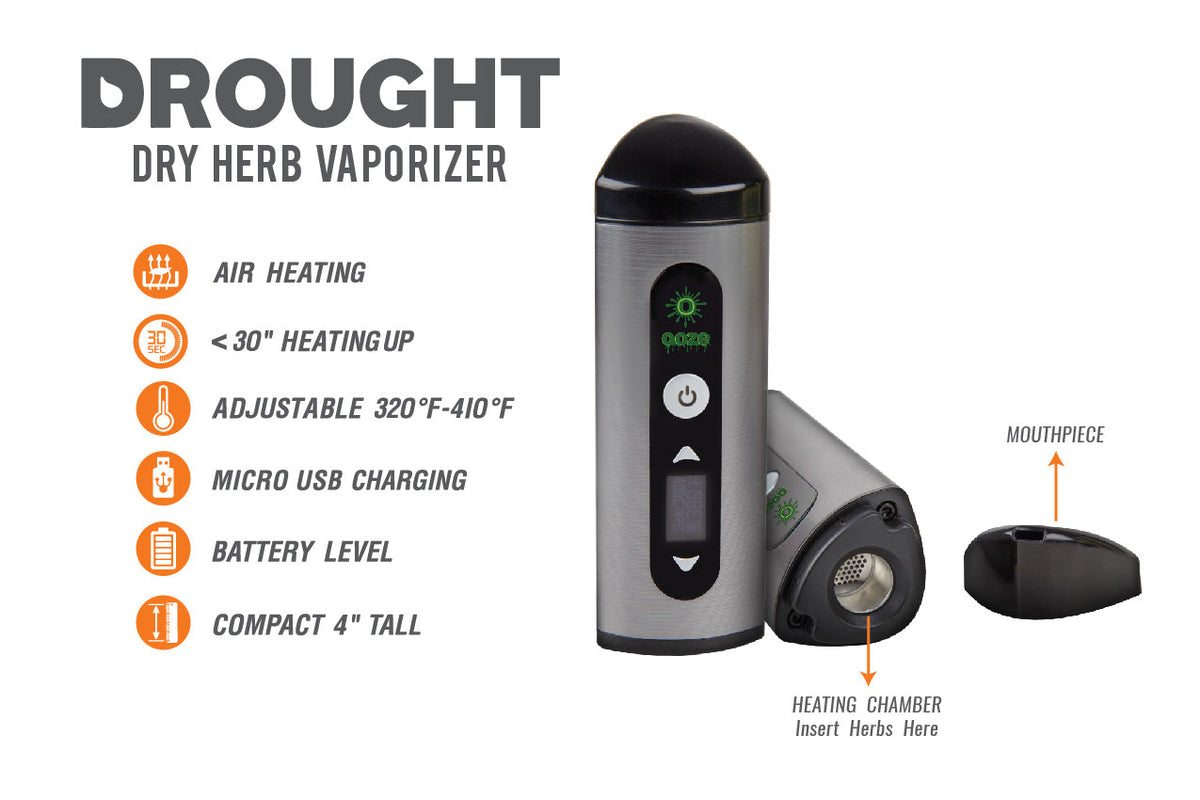 Ooze Drought Dry Herb Vaporizer Kit - Green