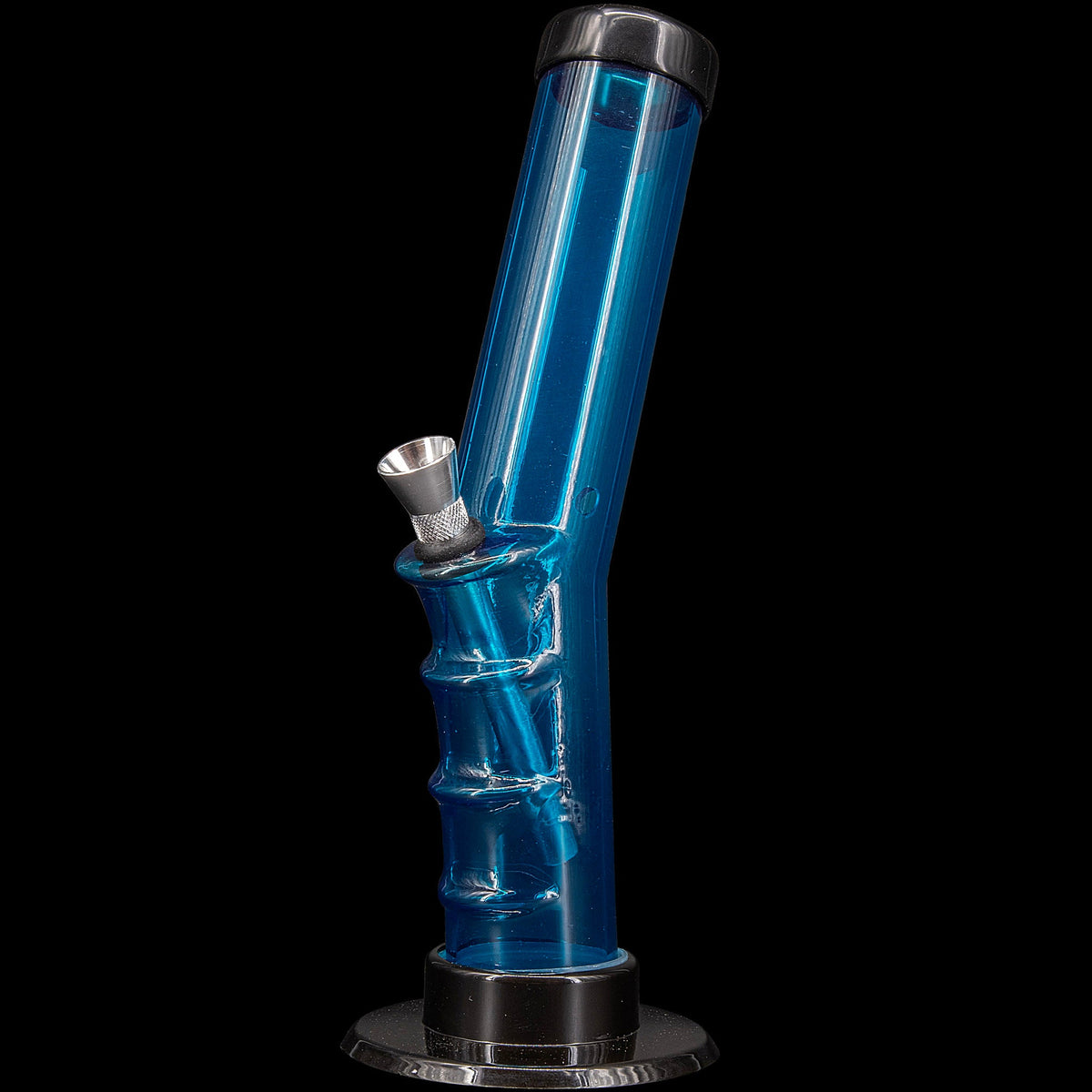 JM Enterprises 9-12" Acrylic Angled Straight Tube Bong - Multiple Colors