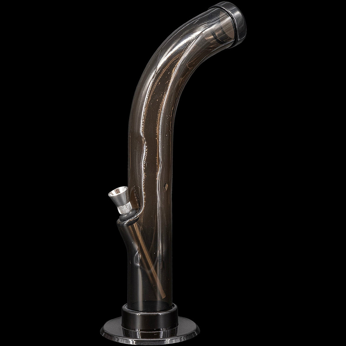 JM Enterprises 10'' Acrylic Curved Tube Bong - Multiple Colors