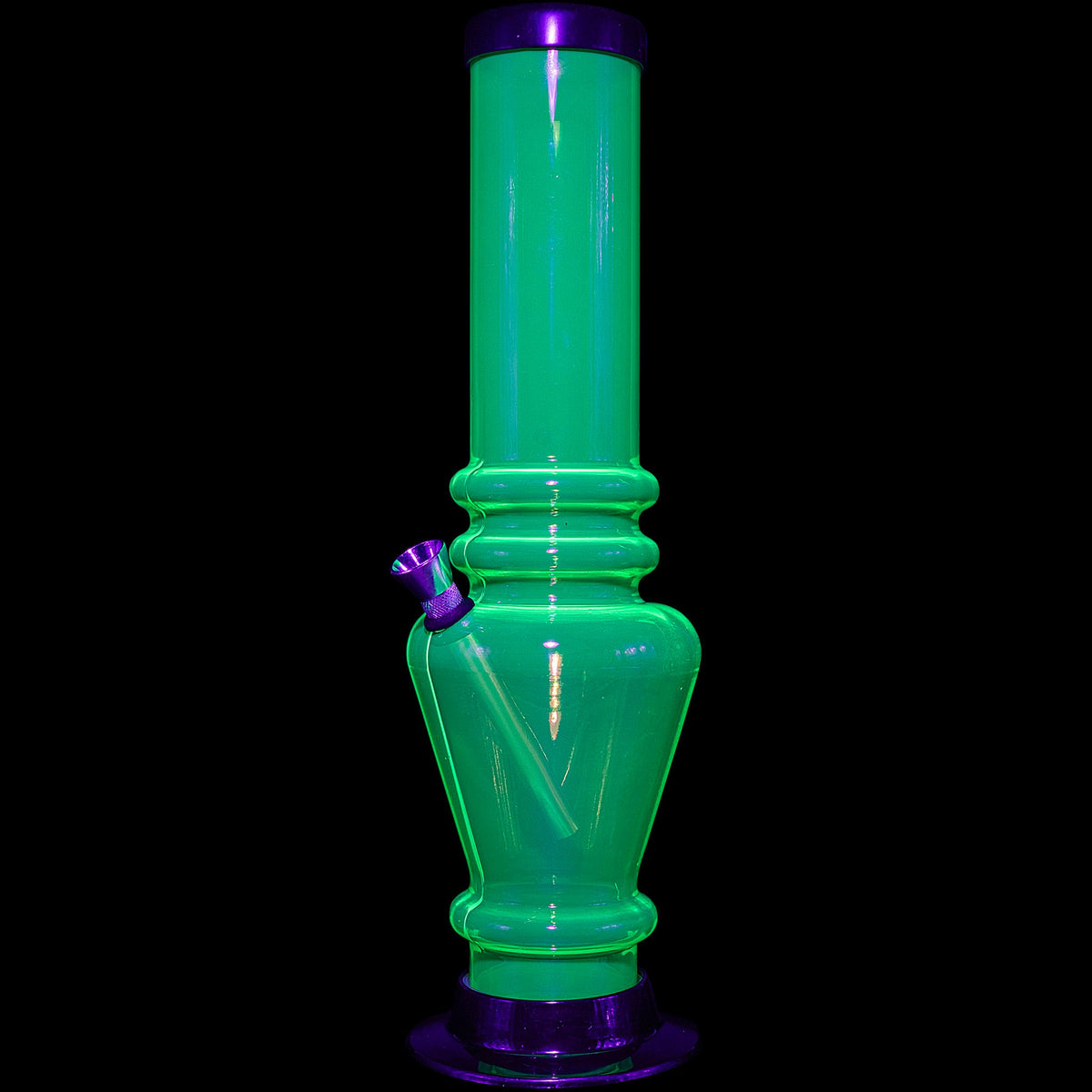 JM Enterprises 12" Acrylic Vase Base Bong - Multiple Colors
