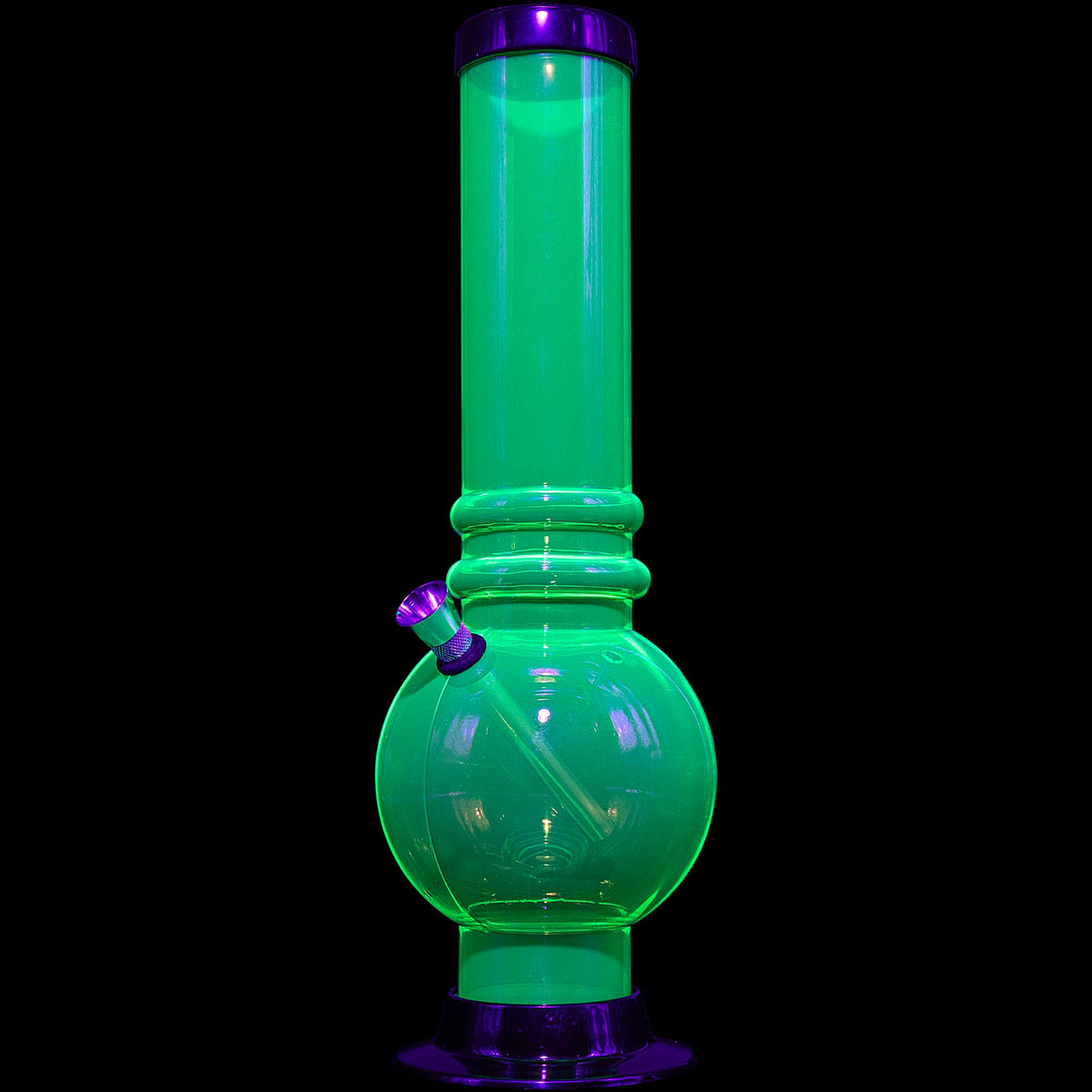 JM Enterprises 12-15" Acrylic Bubble Base Bong - Multiple Colors