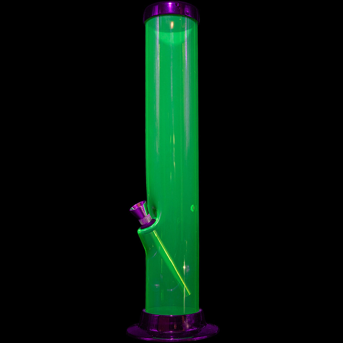 JM Enterprises 6-9-12-15" Acrylic Straight Tube Basic Bong - Multiple Colors