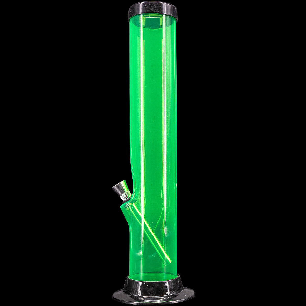 JM Enterprises 6-9-12-15" Acrylic Straight Tube Basic Bong - Multiple Colors